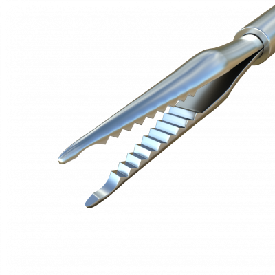 Fasspinzette, Typ Krokodil, Titan/Edelstahl