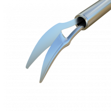 Schere mit sichelförmiger Spitze, Titan/Edelstahl