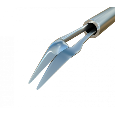 Horizontal, symmetrisch Schere, Titan/Edelstahl