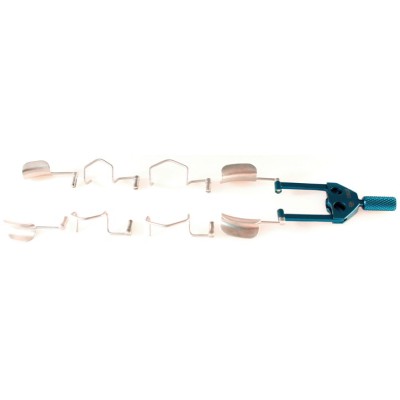 Universal Eye Speculum with Removable blades, Titanium/ Stainless