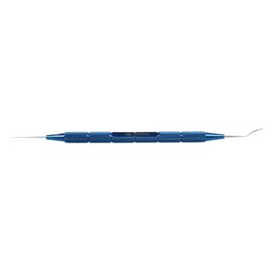 FEMTO/LASIK Flap-Spatel nach Thorlakson, doppelseitig (CHANSUE) ,Titan/Edelstahl
