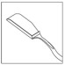 Rosenwasser Lamellar Donor Shovel, Titanium/ Stainless