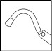 Irrigation Hook for Bimanual Technique , Titanium/ Stainless (De)