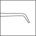 FEMTO Double –Ended Spatula / Hook (CHANSUE), Titan/ Edelstahl