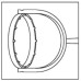 Thornton Revolving Globe Fixation Ring, Titanium
